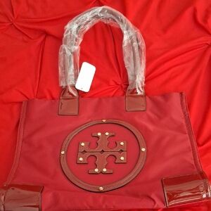Tory Burch Red Tote Bag